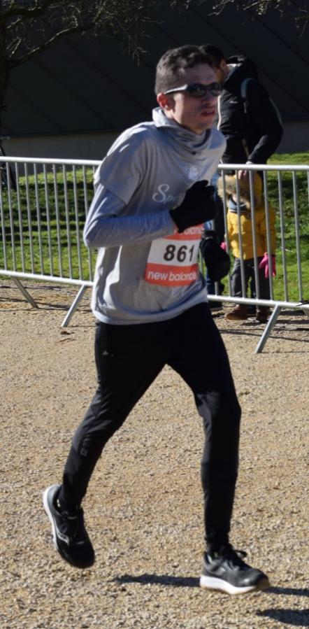 Michaël à l'arrivée