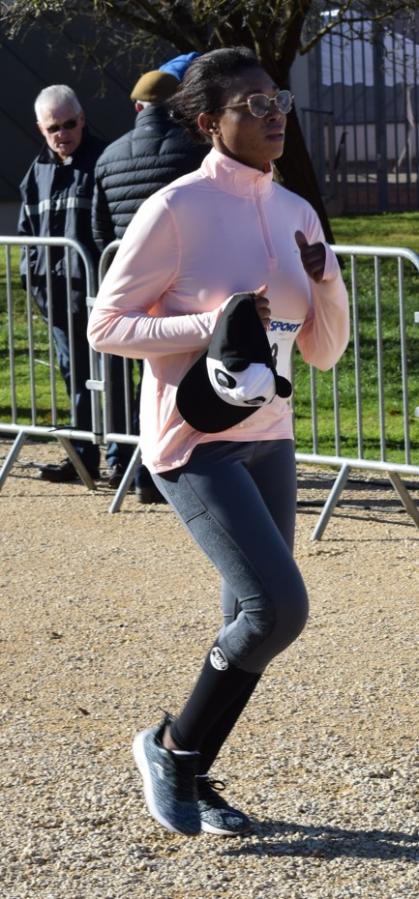 Mireille à l'arrivée